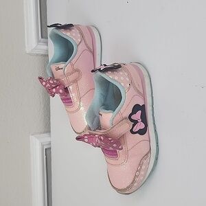 ❤️2/15 Disney Minnie mouse  toddler Girl pink sneakers size 12
